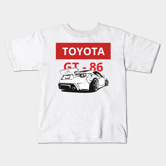 Toyota 86 Kids T-Shirt by artoriaa